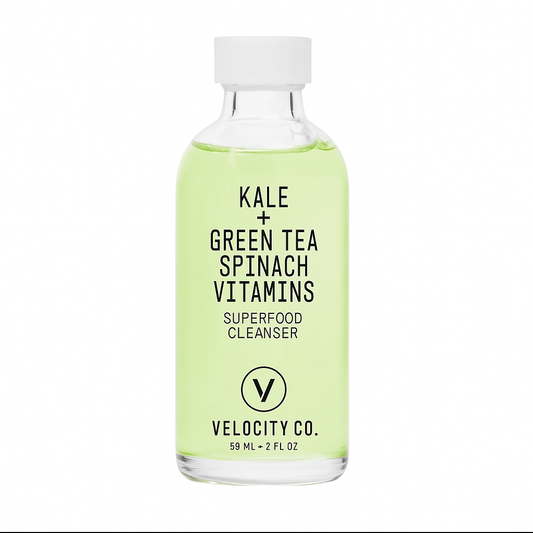 Superfood Facial Cleanser - Kale + Green Tea Daily Face Wash, Gentle Makeup Remover, with Antioxidants for Glowing Skin & Less Visible Pores, Award-Winning, Refillable Packaging